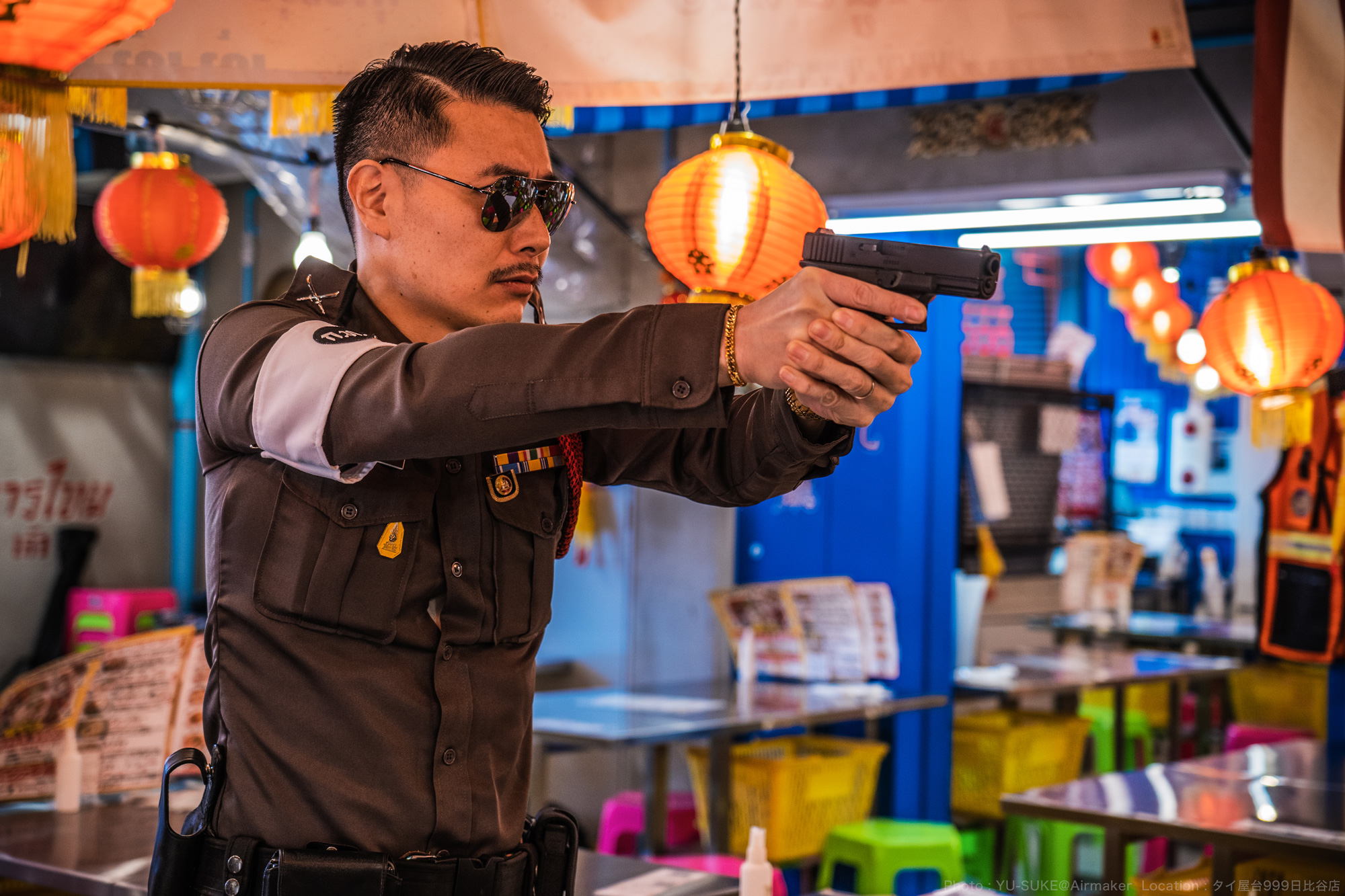 หนุ่มญี่ปุ่นแต่งคอสเพลย์เป็นตำรวจไทย