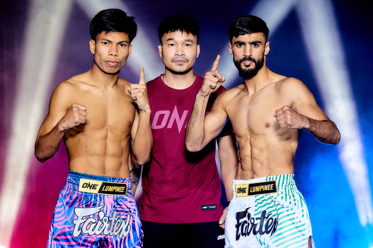 ผลชั่งน้ำหนักและวัดระดับน้ำในร่างกาย ศึก ONE ลุมพินี 112 “สิงห์โดมทอง vs อับดาลลาห์”
