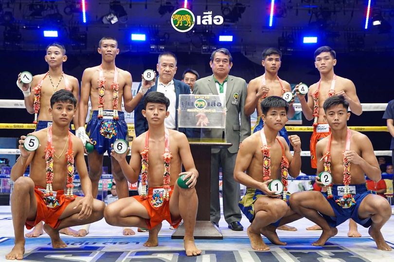 ผลการจับฉลากรอบ 8 คน สุดท้าย มวยปูนเสือ มวยไทยพันธุ์แท้ ครั้งที่ 23